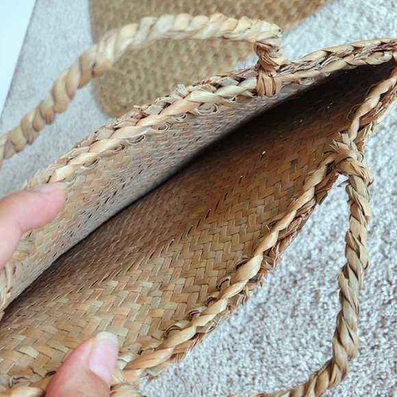 Flat Rattan bags. Set of 2 - Picture 10 of 14